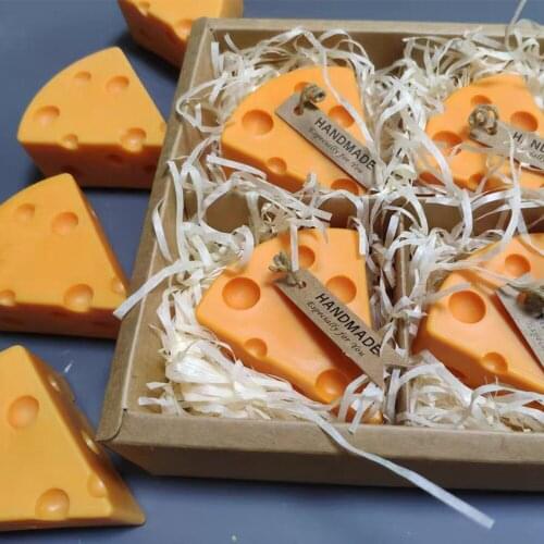 8pcs Cheese Silicone Molds For Handmade Soap Making Tools Supplies DIY Craft Reusable Durable 73ml Mould