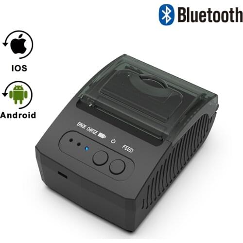 Bluetooth Thermal Printer 58mm Portable Receipt Printer for Android IOS Windows Handheld Printers With Print Command ESC/POS/STA