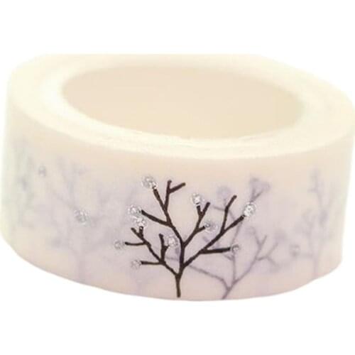 Creative Flashing Gold Leaf Festival Decorative Masking Washi Tape Diy Diary Scrapbooking Practical Tape