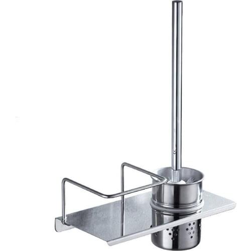 Toilet Brush Holder with Set Stainless Cup WC Bathroom 304 Stainless Steel Bathroom cleanser Rack Accessories Brosse