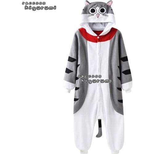 Kids Cartoon Cosplay Onesie Unicorn Pajama Children Baby Animal Halloween Boy Girls Raccoon kigurumi Cheese Cat