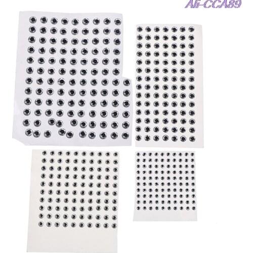 448/504Pcs 3/4mm 3D Eyes Fly Lure Bionic 3D Epoxy Fishing Eyes Resin Artificial Lure 3D Eyes Fly Lure