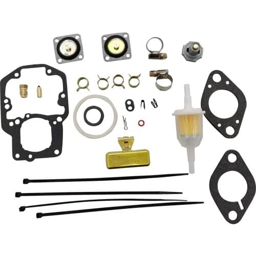 Carburetor Rebuild Kit with Brass Float for 1963-1969 Ford Mustang FORD TRUCK 1 Barrel 1100 Series Model 6 Cylinder Engine