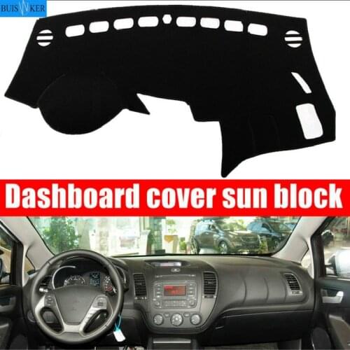 Car Dashboard Cover Pad Mat Dash Sun Shade Instrument Carpet Accessories For Kia Cerato Forte K3 2013 2014 2015 2016 2017 2018
