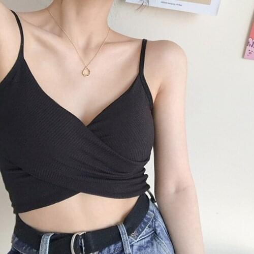 Fashion Summer Ladies Vest Camisole Solid Color Sexy Sleeveless Breathable Top New Women Homewear Thin Bra Sleep Underwear