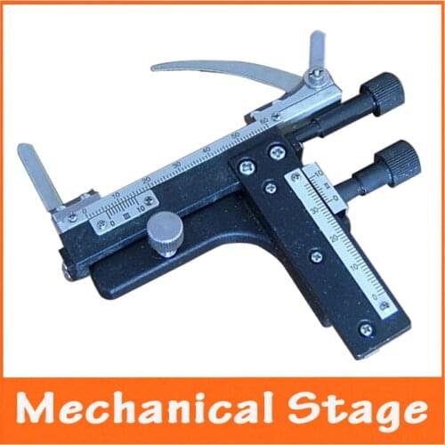 Metal Moving Ruler Universal Mechanical Movable Stage with X-Y Direction Movement for Biological Microscope with Reading Scale