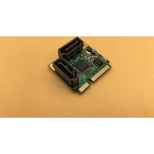 MINI PCI-E to SATA3 Expansion Card ASM1061 Chip 2 Port SATA3.0 Card mini PCIE SSD HDD SATA Cards Adapter