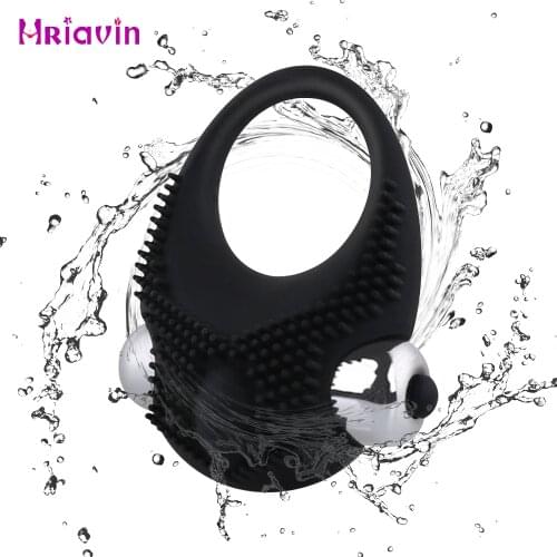 New Male Vibrating Penis Ring Clitoral Stimulator Penis Erect Cock Ring Cage Erection Enhance Couple Masturbator Sex Toy For Men