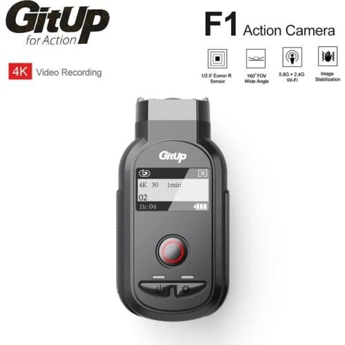 New GitUp F1 WiFi 4K 3840x2160p Sport Action Camera Video Dash Cam Ultra HD Time Lapse Outdoor Cycling Camcorder Loop Recorder