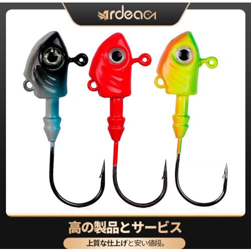Ardea Lead jJig Head Jighead Hook Bait 10/15/20/40g Jigging Slow Vibrations Swimbait Wobblers Black Minnow Fishing Tackle