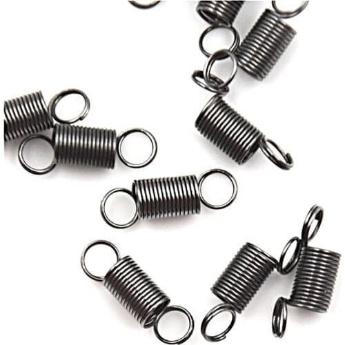 4 mm 10pcs Tension Spring With Hook Stainless Steel Small Spring For Tensile DIY Toys Length:6 Mm Stretch To 30MM