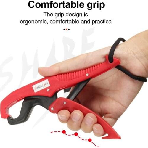 15cm Fishing Lip Gripper Comfortable Holder Floating Pliers ABS Fish Clamp Grabber + Lanyard USA Fishing Grip Tool Dropshipping