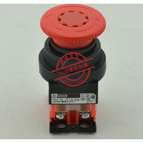 [ SA ]Original Fuji FUJI 30mm color ring Arrow 40 emergency stop switch AR30V2R-01R 1NC--10PCS/LOT