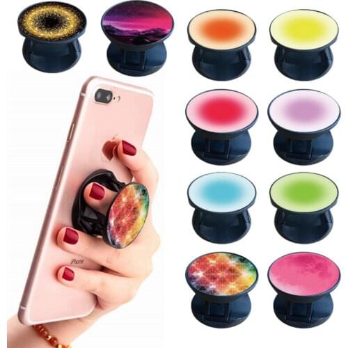 10 Pieces Foldable Expanding Stand Holder Gradient color Phone Grip Socket Holder Finger Stand Holder Kickstand Grip