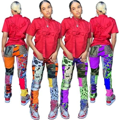SUWA Women's Colored Trousers