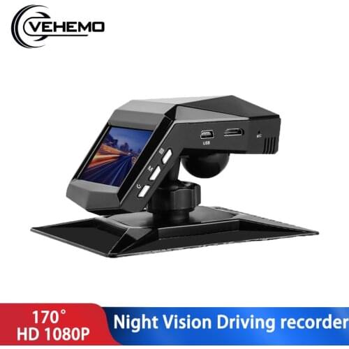 Vehemo NEW Car DVR 170° 2'' Video Recorder Night Vision Driving Recorder HD 1080P G-Sensor center console Car Dash Camera
