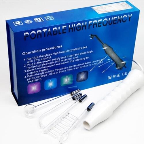 High Frequency Facial Machine Electrotherapy Wand Glass Tube Skin Tightening Device Beauty Products Anti Wrinkle Face Clean