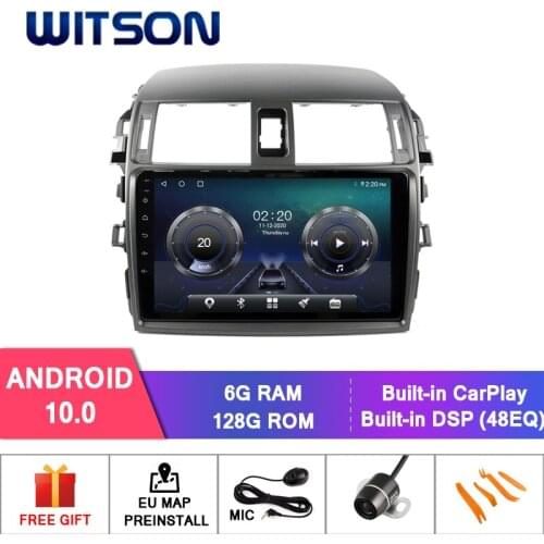 WITSON Android 10.0 6+128GB 9"Car media player For TOYOTA CLASSIC COROLLA CAR AUDIO+Wireless Carplay+Wired Android Auto