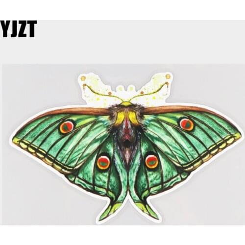 YJZT 17.3×11CM Watercolor Artistic Butterfly Creative Cartoon Stickers Car Decoration Decals 21A-0945