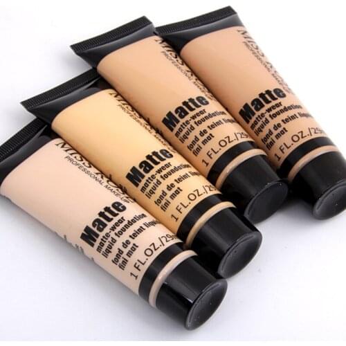 Miss Rose Naked Matte Liquid Foundation Face Base Primer Makeup BB Cream Full Coverage Smooth Concealer Long Lasting Brighten