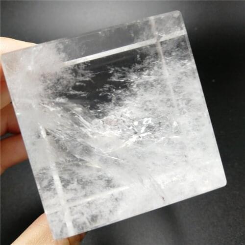 1 pc 50 mm Natural stones and crystals hand carved healing quartz crystal cube ornaments gifts