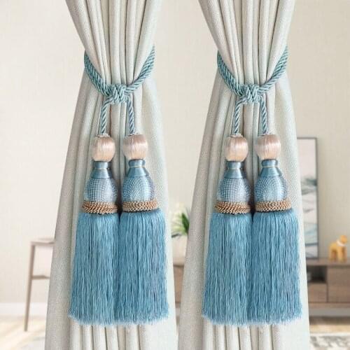 2Pcs/Pair Curtain Tiebacks Bedroom Curtain Decoration Accessories Hanging Holdbacks Tie Rope Bandage Decorative Simple Tassel