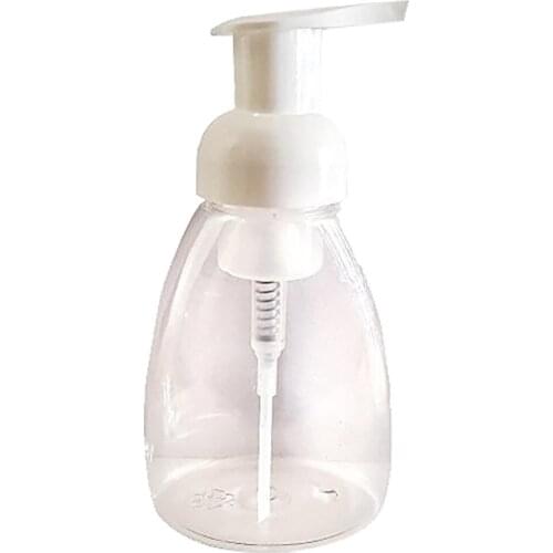 3PCS 250ml Plastic Bathroom Hotel Liquid Soap Foam Dispenser Clear Foam Make Up Shampoo Lotion Containers Bottle bathroom tools