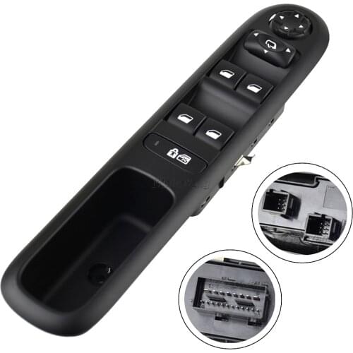 96644917XT New Power Window Master Switch With Fold Car Styling 96644915XT 96650621ZD 6490.QY For Peugeot 3008 5008 2009-2016