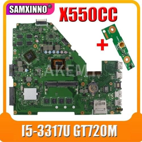 Akemy I5-3317U GT720M X550CC Motherboard For Asus X550C X550CL X552C laptop Motherboard Mainboard X550CC X550CC Motherboard