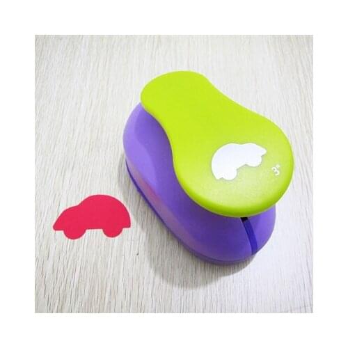 Free shipping 3 inch ( about 7.0cm ) car design of craf punch scrapbook puncher paper foam punches eva puncher