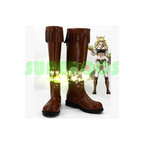 Free Shipping! Akame ga Kill! Leone Cosplay Shoes Boots Professional Handmade!Perfect customized for you