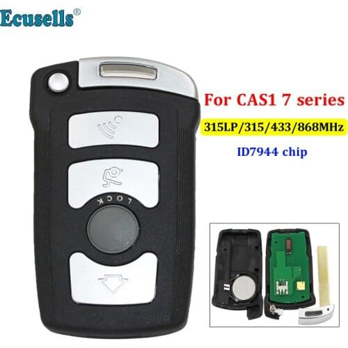 4 Button Smart Remote Key Fob 315LP MHz 315MHz 434MHz 868MHz With ID7944 Chip for BMW CAS1 7 Series CAS1