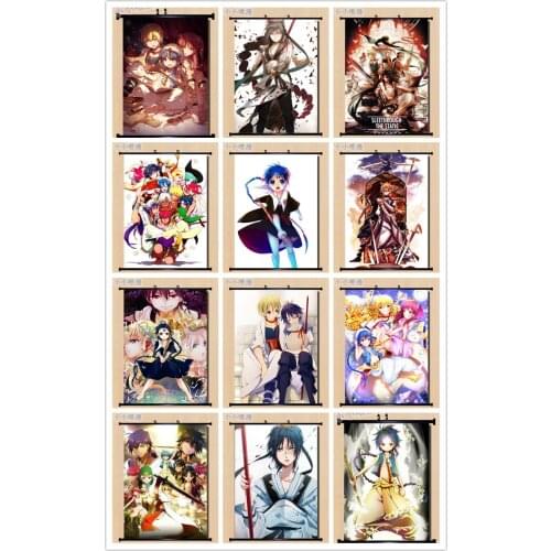 Coscase Japanese Anime Magi: The Labyrinth of Magic MAGI Morgiana Home Decor Wall Scroll Poster Decorative Pictures
