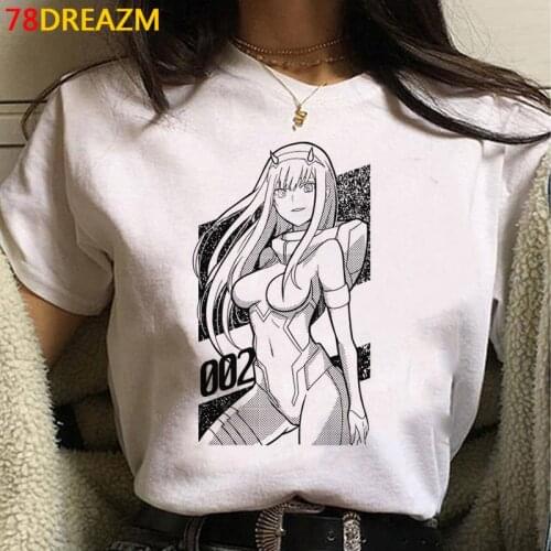 Darling in the Franxx clothes male graphic tees ulzzang 2021 couple clothes plus size clothes streetwear