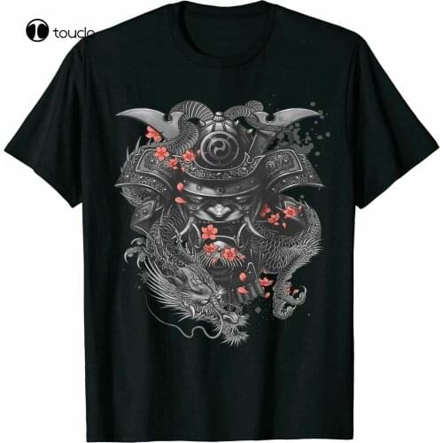 Samurai Warrior Japanese Bushido Dragon Oni Knight T-Shirts Cotton