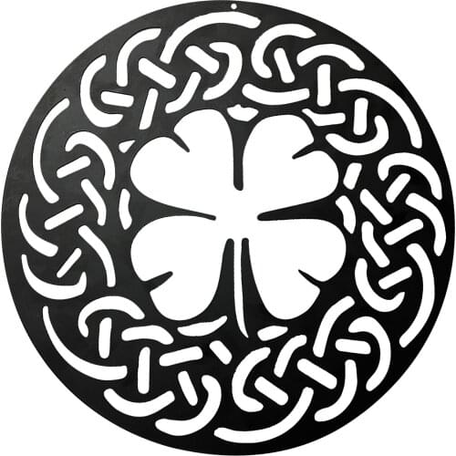 Celtic Knot Metal Wall Hanging Wall Retro Fashion Art Pendant Bedroom Living Room Home Decoration Creative Hollow Flower Decor