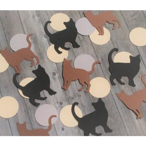 Cat Confetti, Cat Decorations,Table Confetti, Scrapbooking paper cat
