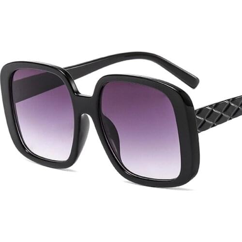 Square plain sunglasses ins street fashion big frame trendy small incense sunglasses Sunglasses women