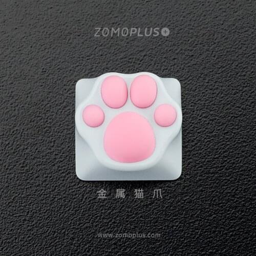 ZOMOPLUS ALUMINUM & SILICON KITTY PAW MECHANICAL KEYBOARD ARTISAN KEYCAP