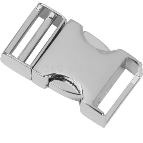 New arrived 2Pcs For 25mm Webbing Metal Curved Side Release Buckles Shackle For Paracord Bracelet DIY Accessories Top Quality