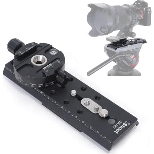 Quick Release Plate Adapter Convertor for Connect Arca-Swiss Quick Release Plate to Tripod Fluid Head of Manfrotto, Sachtler