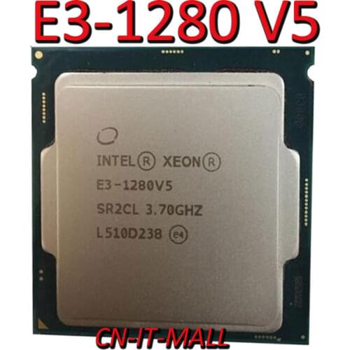 Intel Xeon E3-1280 V5 CPU 3.7GHz 8M 4 Core 8 Threads LGA1151 Processor