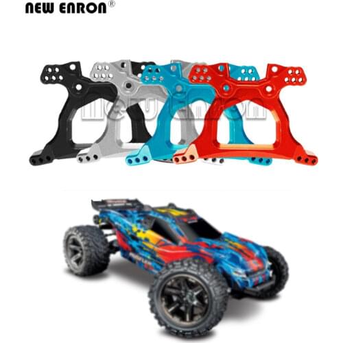 RC 1Pcs #6738 Aluminum Rear Shock Tower Car Shell Mount Fixing Bracket for RC Car Parts 1/10 Traxxas Ruslter 4X4 VXL Hoss 4X4