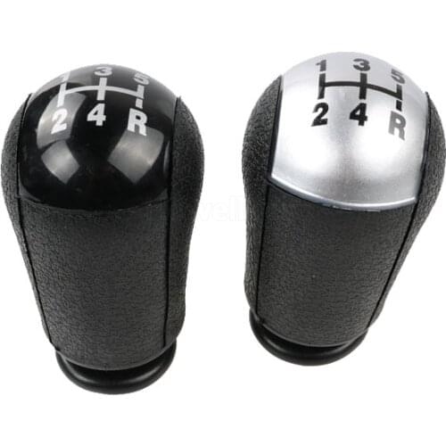 Black Sliver 5 Speed Car Gear Stick Shift Knob Shifter Lever For Ford Focus Mondeo Fiesta C-Max