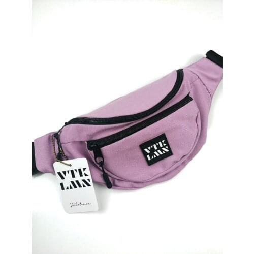 Unisex Waterproof Colorful Shoulder and Waist Bag Lilac