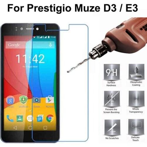 Tempered Glass for Prestigio Muze D3 Muze E3 PSP3530 Duo 5.3 inch 9H 2.5D Front Explosion-proof LCD Screen Protector for Muze D3
