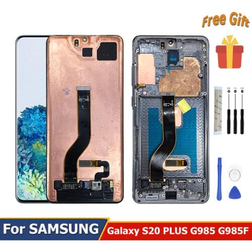 S20+G986 For Samsung s20 Plus 5g LCD Display Touch Screen Replacement G985 G985F G985B With frame Repair Tool Digitizer Assembly