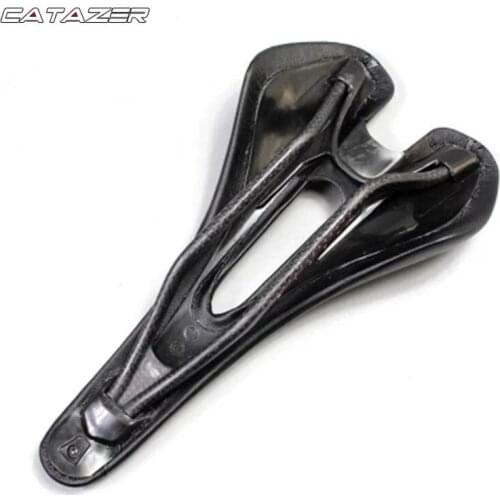 1 Pcs Bicycle Saddle Road Bike Seat Cushion Lightweight Cushion Enhanced Carbon Bow Saddle Bicycle Mountain Bike Hollow Seat Bag