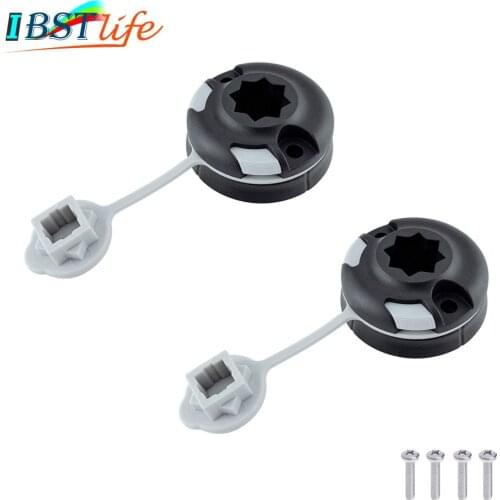 2X Canoe Kayak Star Mount Base Inflatable Boat Sea Fishing Rod Support Holder Pole Rack Mount Base Tackle Fishing Kit Accessorie