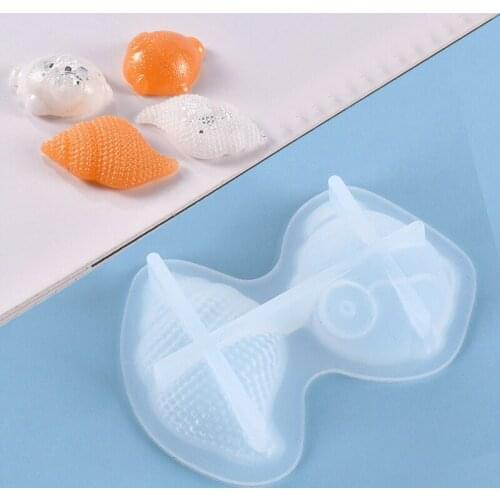 3D Shell Shape Mold DIY Epoxy Resin Mold Small Fish Shell Mould Fish Tank Decorating Tools Handmade Pendant Mold
